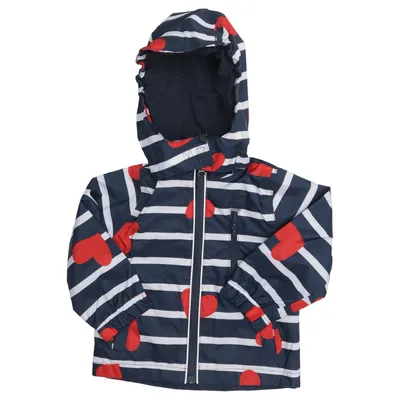Rain jacket (Blue, Red, White) from Pocopiano Cotton, Polyester
