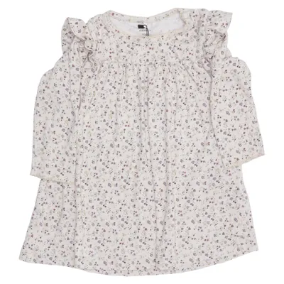 Klänning (Beige, Flerfärgad) från Name It Elastan, Ekologisk bomull, Tencel