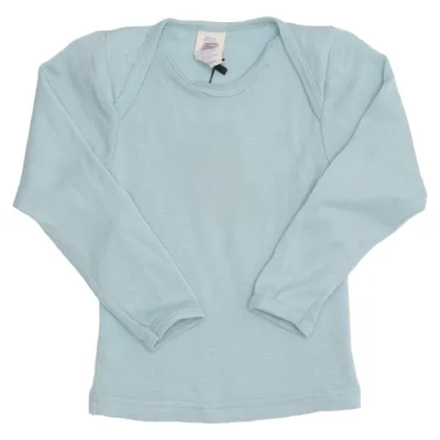 Haut thermique (Bleu) de Engel Soie, Laine