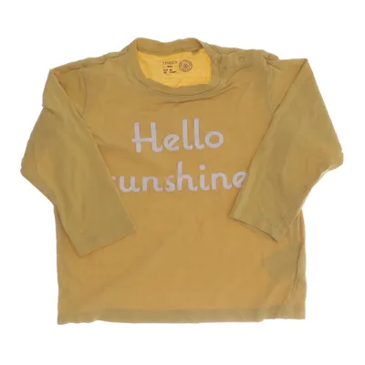 Långärmad t-shirt (Gul) från Lindex Baby Bomull, Elastan