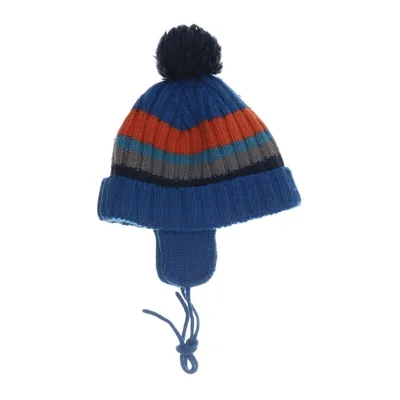 Pompon muts (Blauw, Meerkleurig) van Polarn O. Pyret Acryl, Wol
