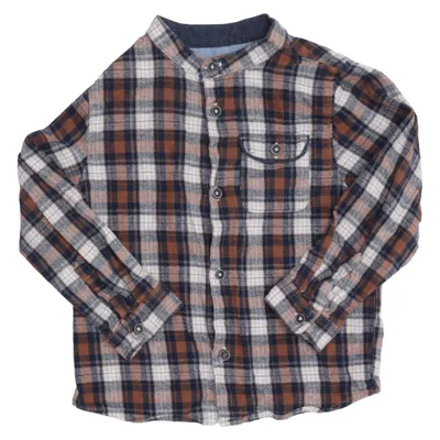 Flanellhemd (Braun, Blau, Weiß) von Zara BabyBoy Baumwolle
