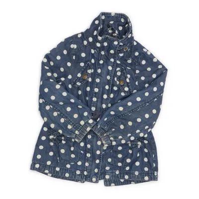 Jacka (Blå, Vit) från Lindex Bomull, Polyester