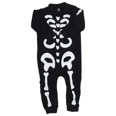Barboteuse (Noir, Blanc) de ICA I Love Eco Élasthane, Coton biologique