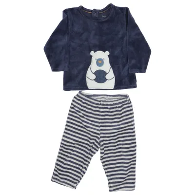 Set (Blue, White) from Obaïbi Cotton, Polyester