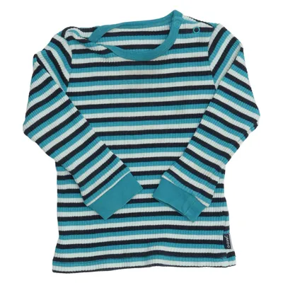 Lange mouwen shirt (Blauw, Wit) van Jako-O Katoen, Elastaan