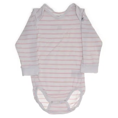 Body (Pink, Hvid) fra Polarn O. Pyret Økologisk bomuld, Elastan
