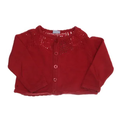 Cardigan (Red) from Polarn O. Pyret Cotton, Elastane, Wool