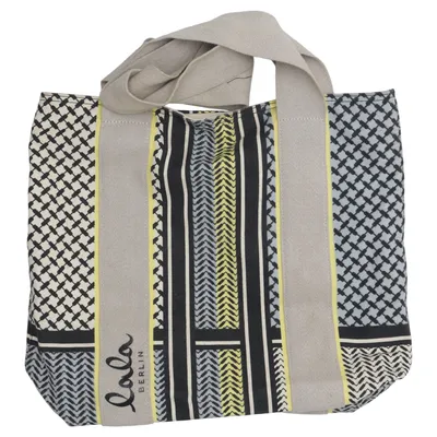 Sac en toile (Beige, Multicolore) de Lala Berlin Coton, Polyester, Polyuréthane