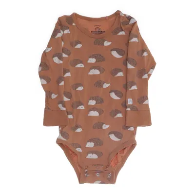 Body (Brun, Vit) från Lindex Baby Bomull, Elastan