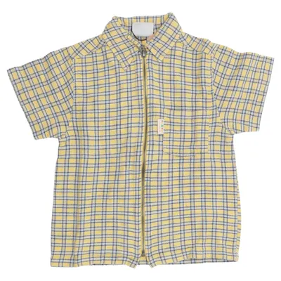Chemise à manches courtes (Jaune, Bleu, Noir) de Tik & Tak Coton