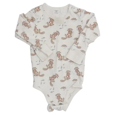 Romper (Beige, Bruin) van Lindex Baby Katoen, Elastaan
