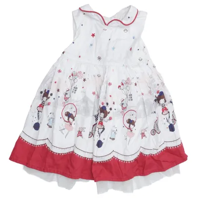 Dress (White, Red, Multicolored) from LC Waikiki Baby