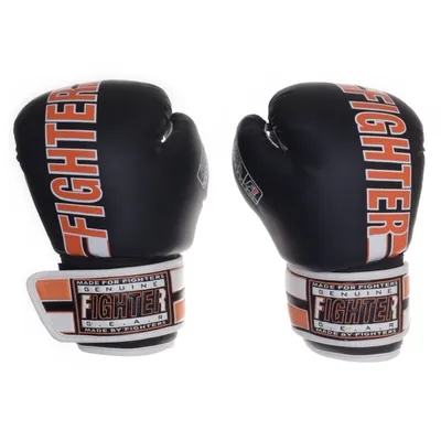 Boxing gloves (Black, White, Orange) from Fighter