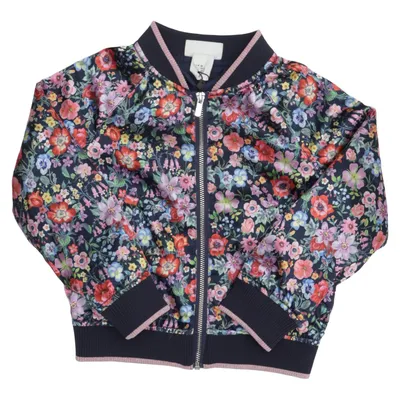 Bomberjack (Blauw, Meerkleurig) van Nathalie Lété x H&M Polyester, Elastaan