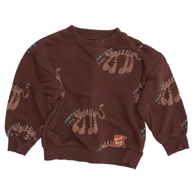 Collegetröja (Brun, Flerfärgad) från H&M Young Bomull