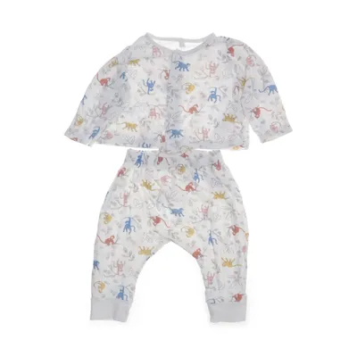 Pajamas (White, Multicolored) from Petit Bateau Cotton