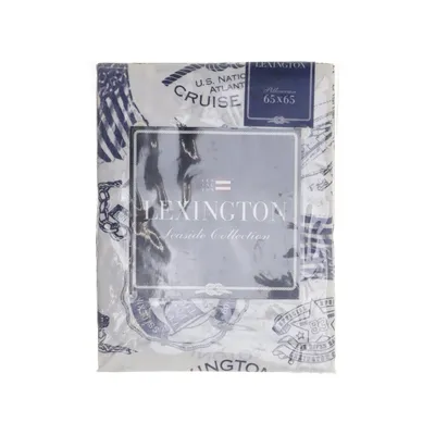 Kussensloop (Wit, Blauw) van Lexington