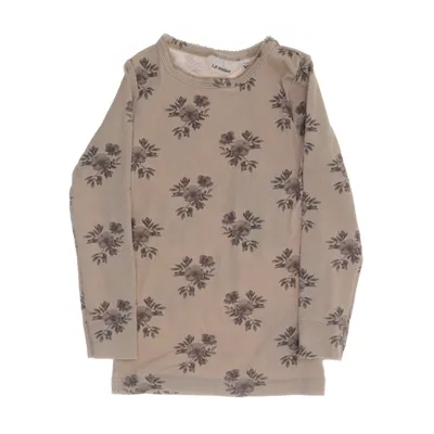 Long sleeve T-shirt (Beige, Brown) from Lil'Atelier Cotton, Elastane, Modal