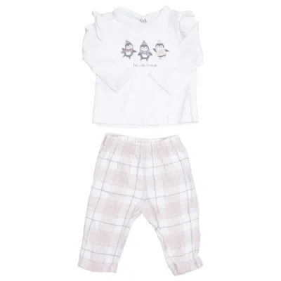 Pajamas (White, Pink) from Baby C&A Cotton
