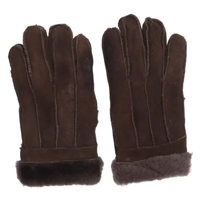 Gants en cuir (Marron)