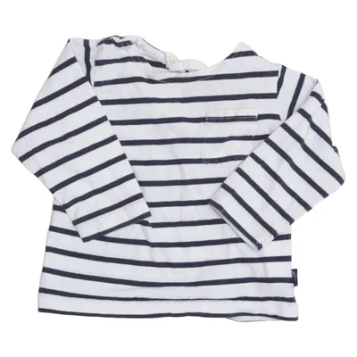 Long sleeve T-shirt (Blue, White) from Parvel Cotton