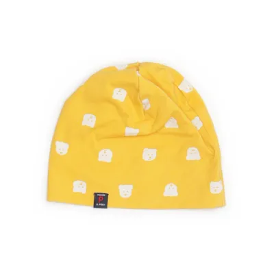 Beaniemössa (Gul, Vit) från Polarn O. Pyret Bomull, Elastan