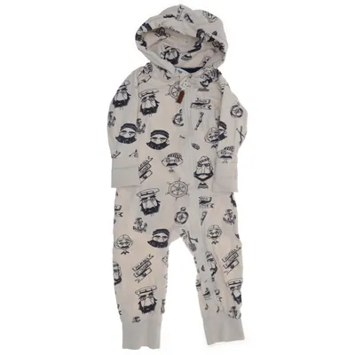 Onesie (Beige, Blauw) van Ebbe Imitatieleer, Organisch katoen, Gerecycled polyester