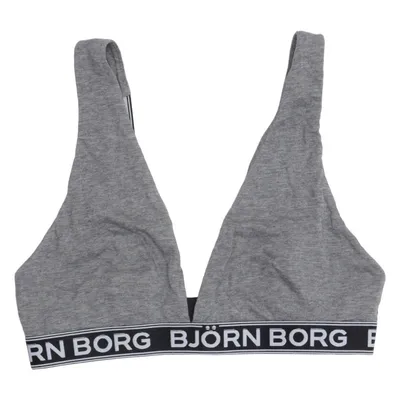 Sports bra (Gray, Black) from Björn Borg Cotton, Elastane, Modal