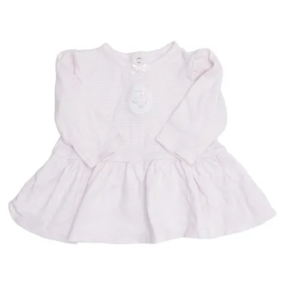 Kjole (Pink, Hvid) fra Little Me Bomuld