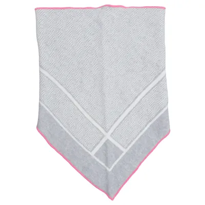 Neckerchief (Gray, Pink, White) from Zwillingsherz Cashmere, Polyamide, Viscose, Wool