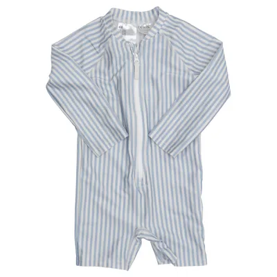 UV beschermende kleding (Blauw, Wit) van H&M Elastaan, Polyester