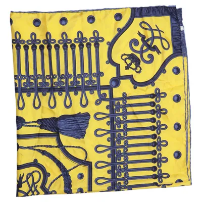 Cache-col (Jaune, Bleu) de Renard Soie