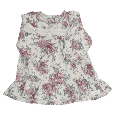 Dress (White, Pink, Blue) from Newbie by KappAhl Cotton