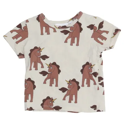 T-shirt (Beige, Brown, Multicolored) from Mini Rodini Elastane, Organic cotton