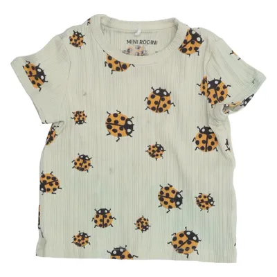 T-shirt (Groen, Geel, Zwart) van Mini Rodini Katoen, Elastaan