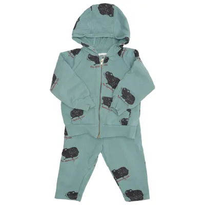 Mjukisset (Grön, Svart) från Mini Rodini Ekologisk bomull