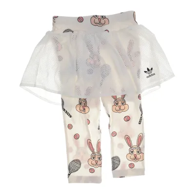 Skort (Vit, Flerfärgad) från Adidas Mini Rodini Elastan, Ekologisk bomull, Återvunnen polyester