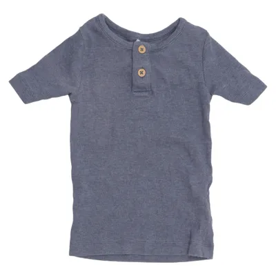 Henley shirt (Blauw) van Name It Elastaan, Modal, Organisch katoen