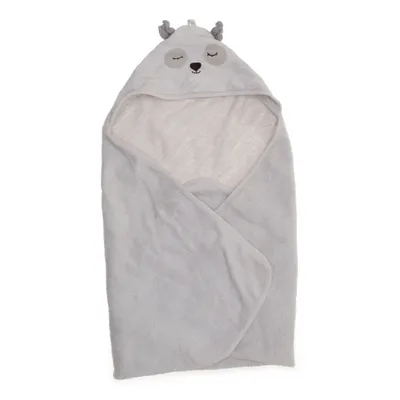 Badcape (Grå) från Lindex Newborn Polyester, Bomull