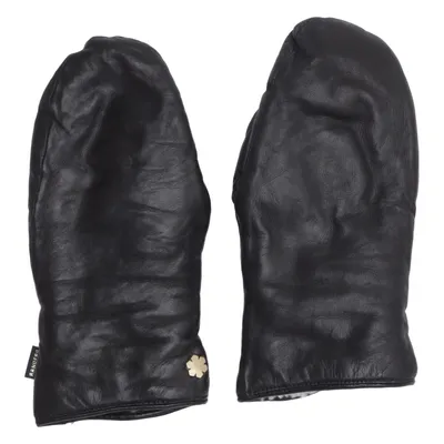 Leather mittens (Black) from Randers Handsker