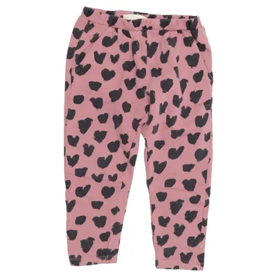 Pantalon de survêtement (Dee Sweat Pants, Dusty Rose, AOP Hearts Black) de Soft Gallery Coton