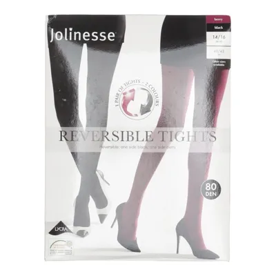 Nylonstrumpbyxor (Svart, Lila) från Jolinesse Elastan, Polyamid