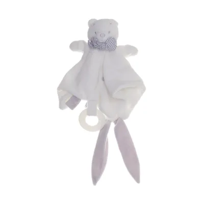 Snuttefilt (Vit, Grå) från Molli Toys