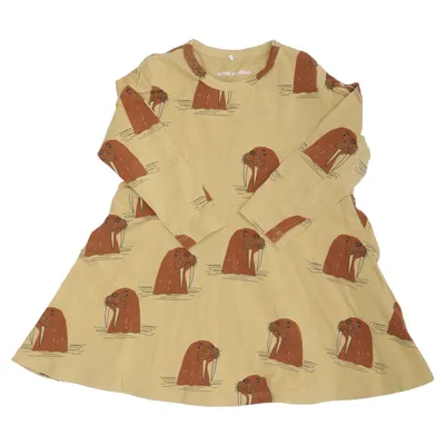 Long sleeve T-shirt (Beige, Brown) from Mini Rodini Cotton, Elastane