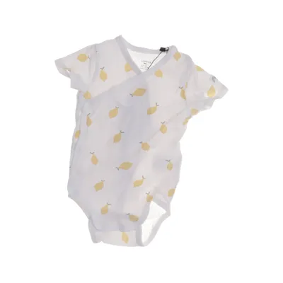 Body (Vit, Gul) från Lindex Baby Bomull, Elastan