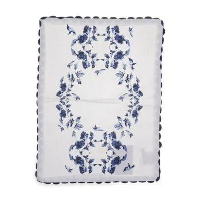 Bordstablett (Blå, Vit) från Hemtex Bomull