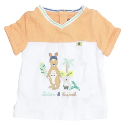 T-shirt (Oranje, Wit, Meerkleurig) van Sergent Major Katoen