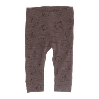 Base layer pants (Brown, Multicolored) from Lindex Baby Merino wool