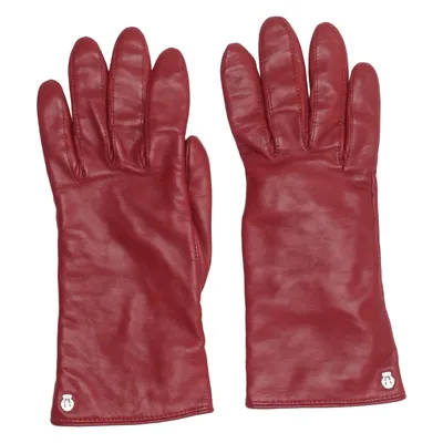 Leather gloves (Red) from Roeckl